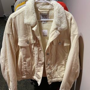BDG Corduroy Sherpa Trucker Jacket